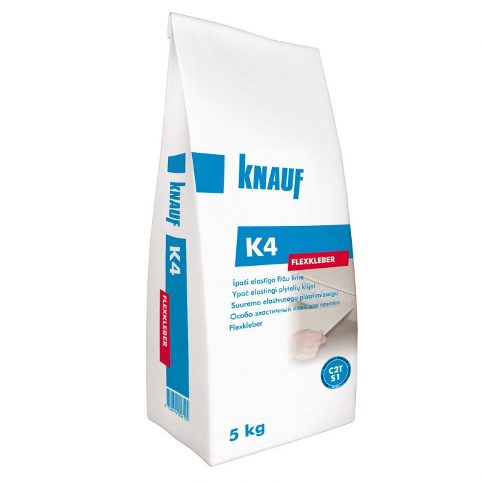 KNAUF K4 FLEXKLEBER 5kg īpaši elastīga flīžu līme